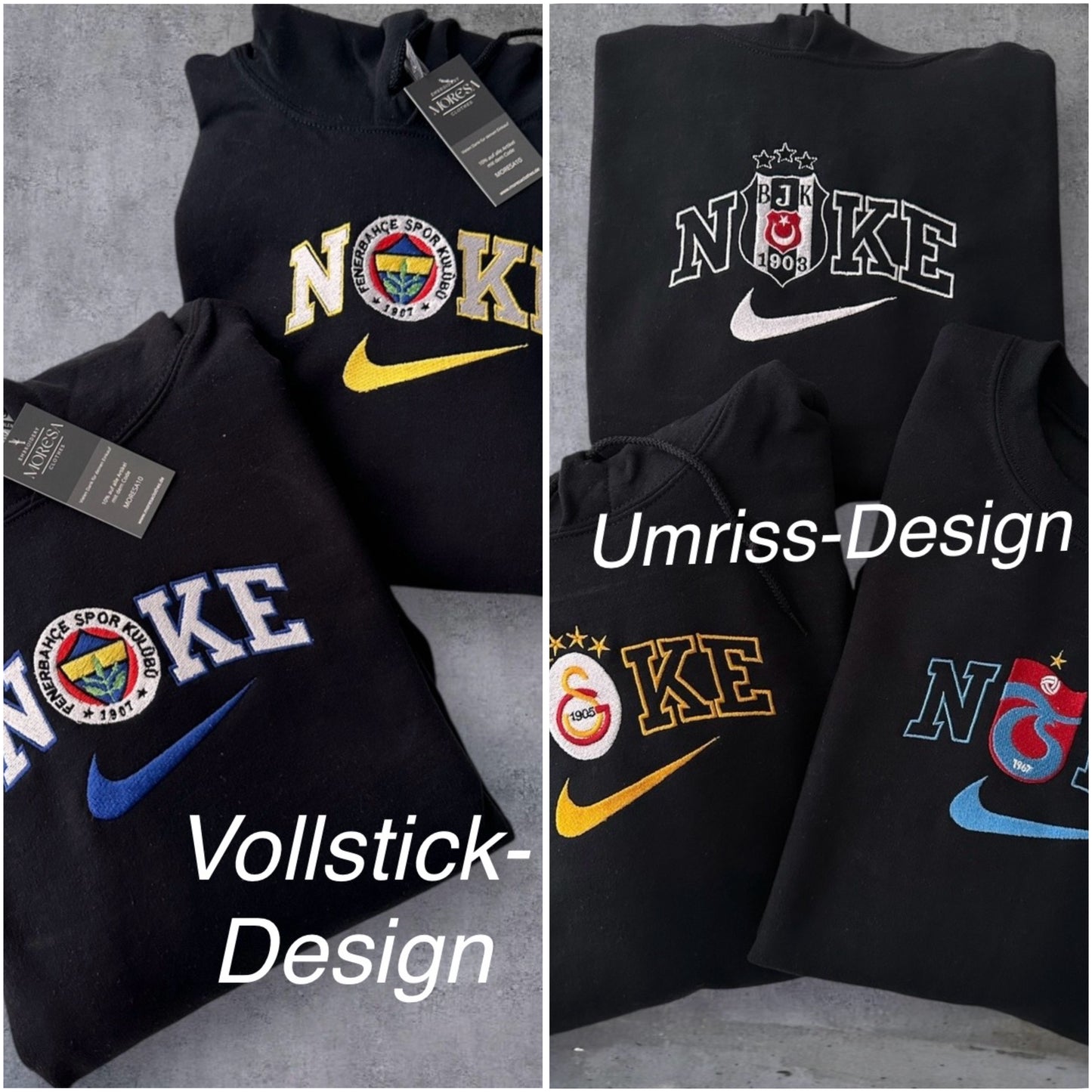 Besiktas Embroidered Design