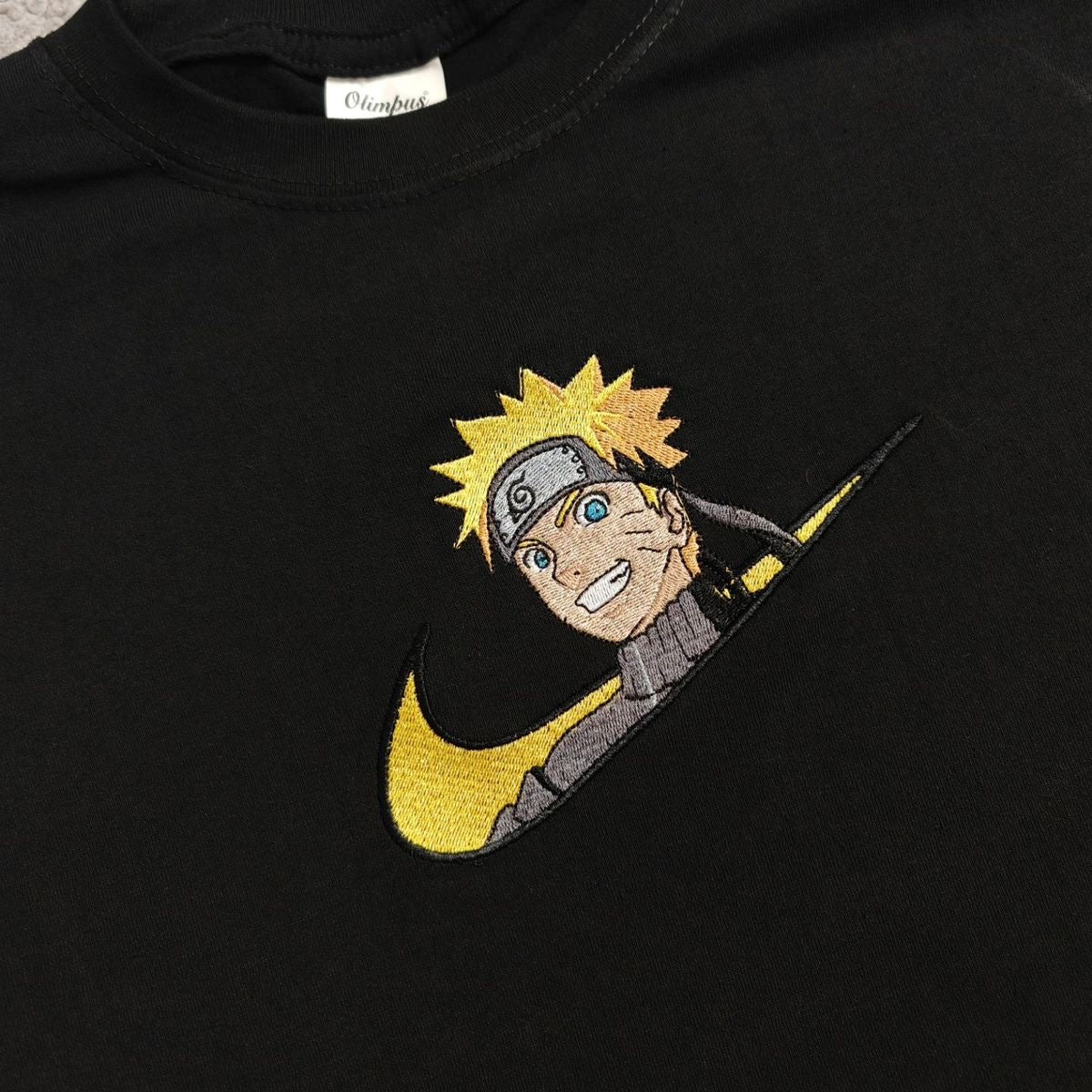 Anime Bestickt Pullover Naruto Swoosh