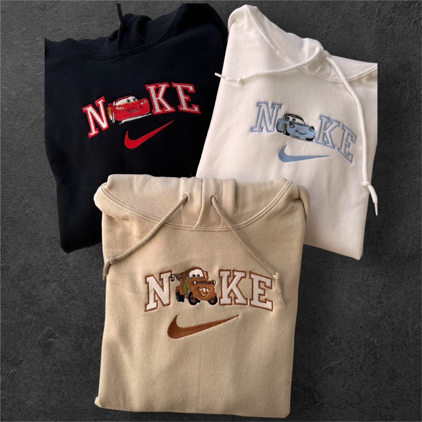 Cars Sally McQueen Hook Bestickter Hoodie