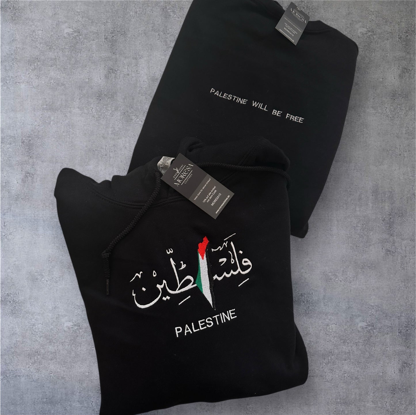 Palestine Pullover Bestickt