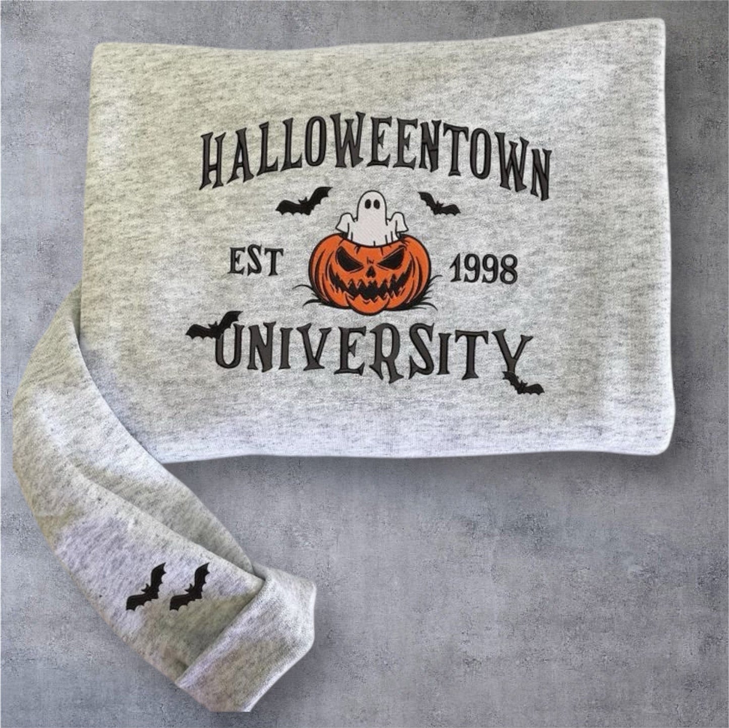 Halloweentown University Embroidery Hoodie Couple Ghost