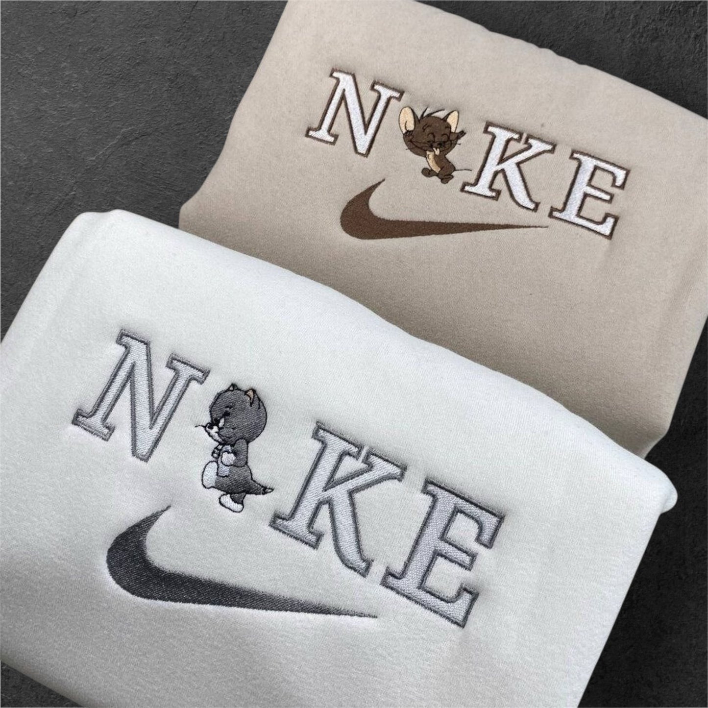 Tom and Jerry Baby Version Bestickter Pullover