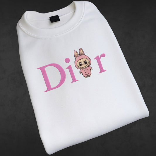Labubu D1or Bestickter Pullover