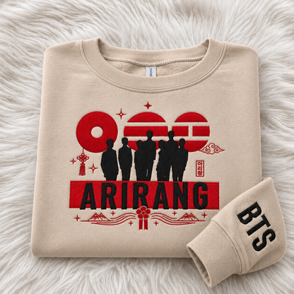 BTS ARIRANG BANGTAN Bestickter Pullover