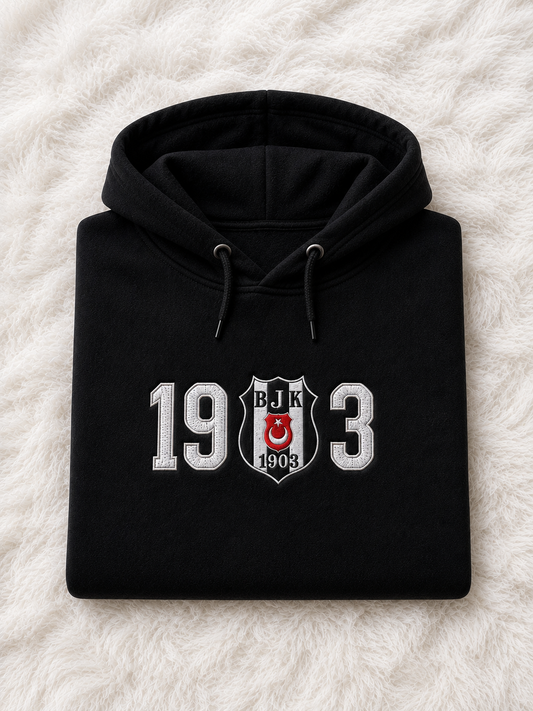 Besiktas Fanartikel Bestickter Hoodie Fußball