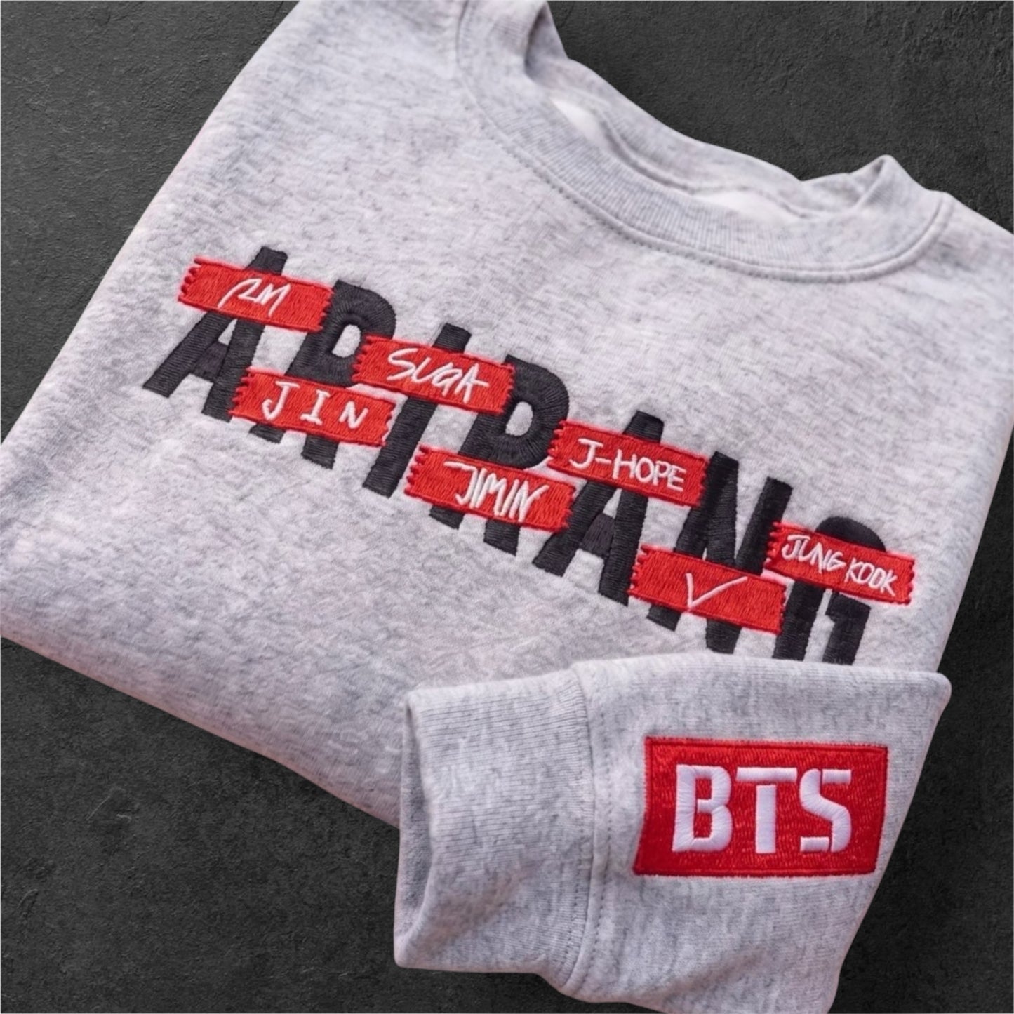 BTS Bestickter Pullover Bangtan Arirang Fanartikel