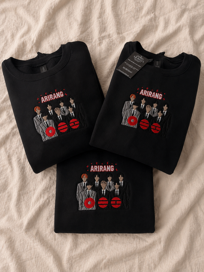 BTS ARIRANG Cover Bestickter Hoodie
