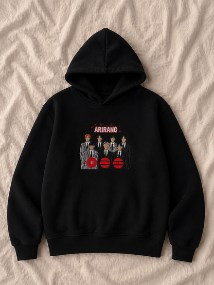 BTS ARIRANG Cover Bestickter Hoodie