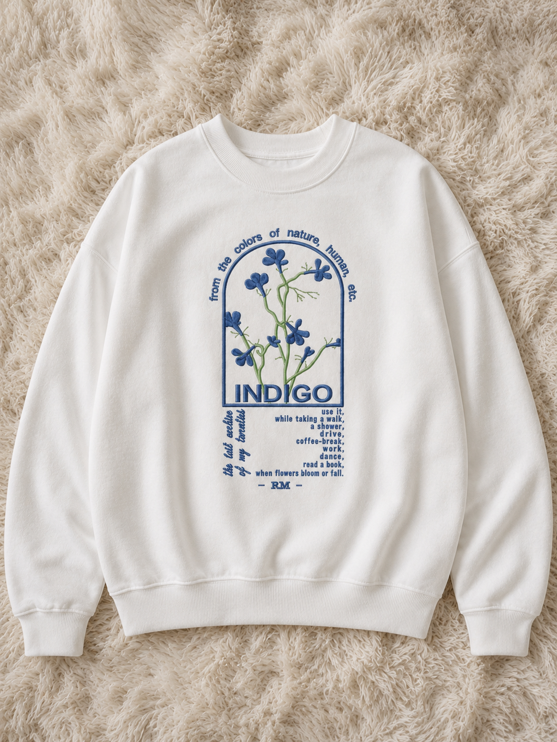 BTS Indigo RM Namjoon Besticker Pullover