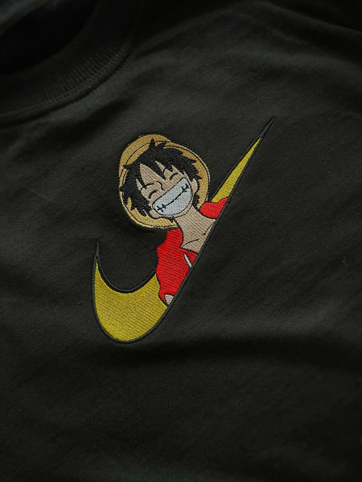 One Piece Wanted Anime Embroidery Pullover Luffy