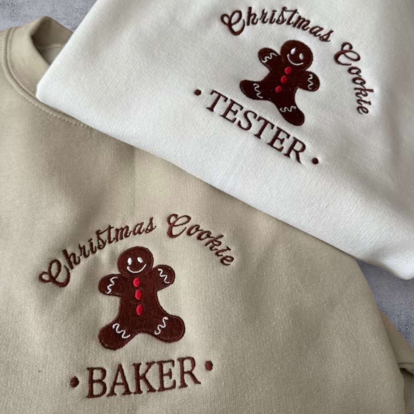 Christmas Cookie Tester and Baker Weihnachten Pullover Embroidery