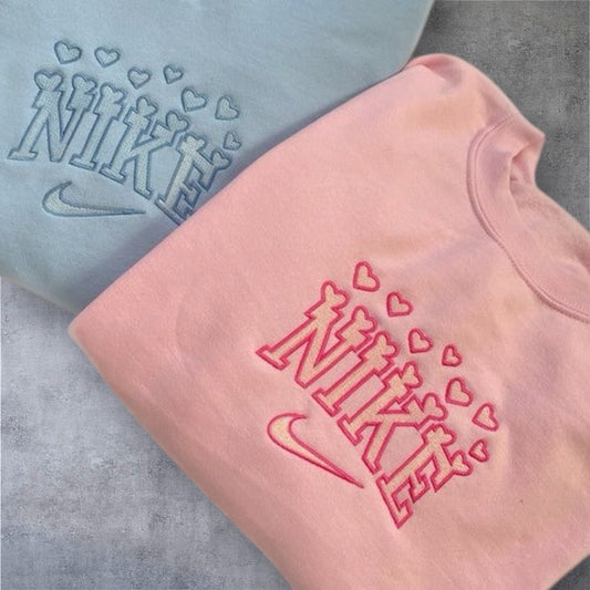 Nike Herz Design Embroidery Couple Matching