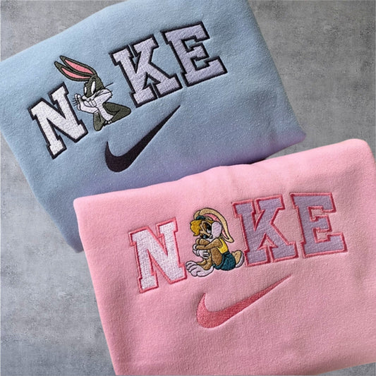 Lola Bunny Bugs Bunny Bestickte Partner Hoodies