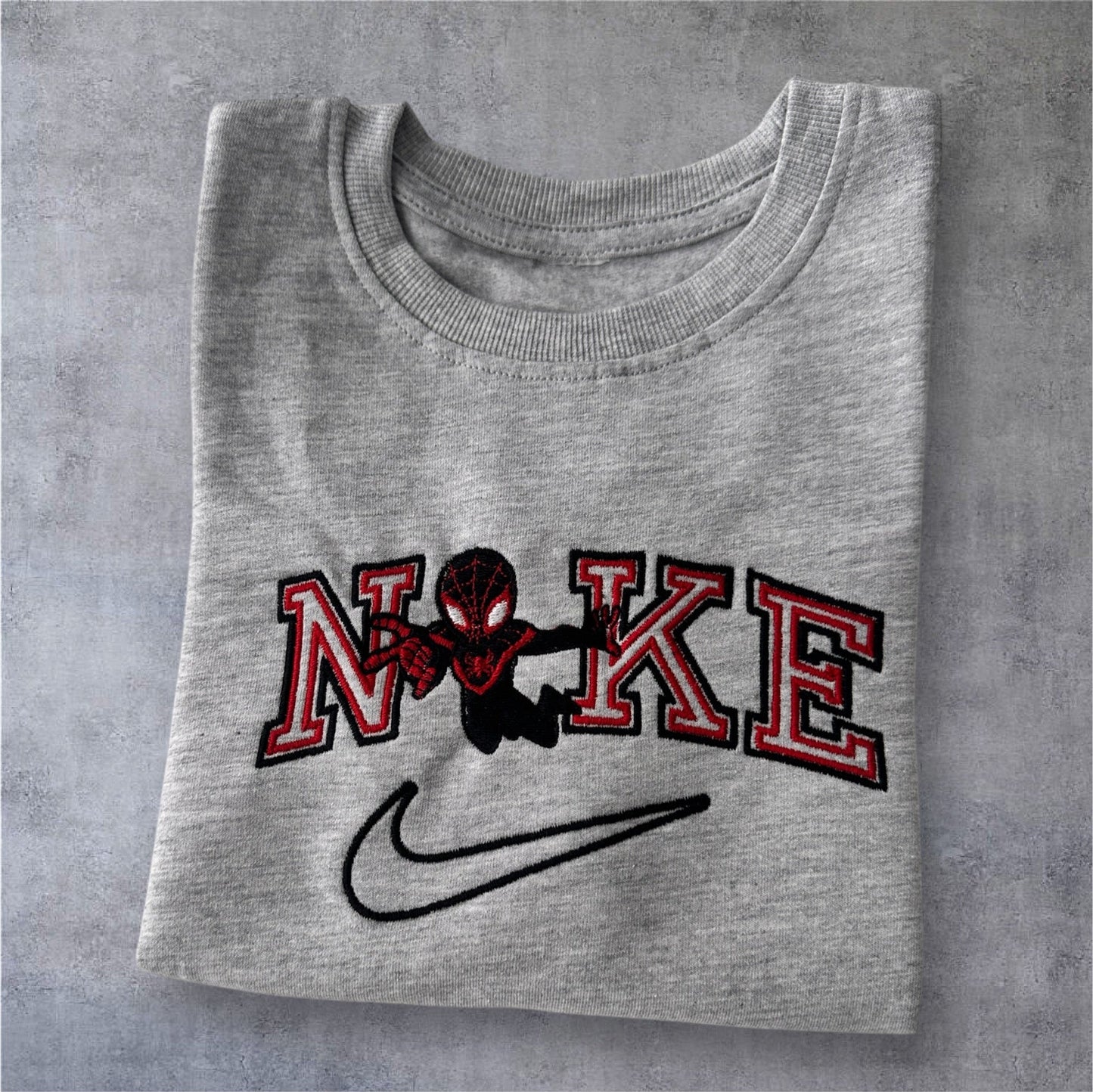 Spiderman Gwen Stacy Miles Morales Couple Embroidered Sweatshirt