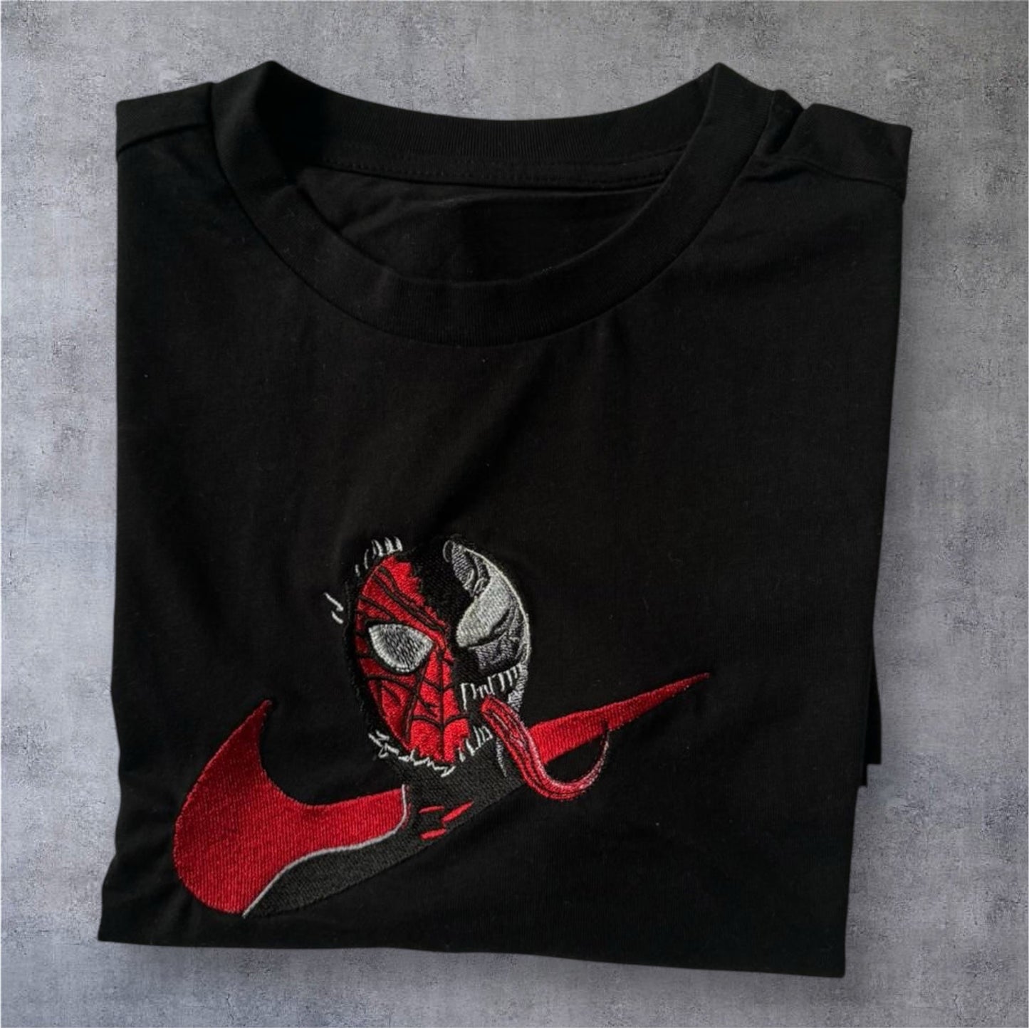 Spiderman Venom Stickdesign Embroidered Sweatshirt (Spiderman 2)