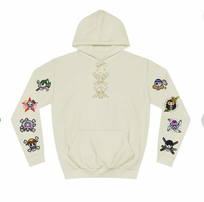 One Piece Wanted Anime Embroidery Pullover Luffy Armbestickung