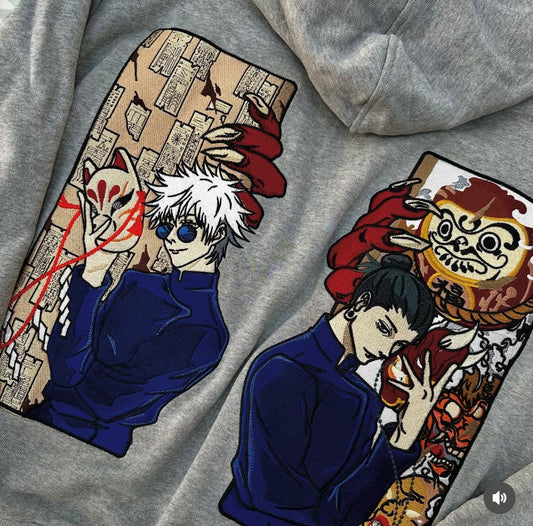 Anime Gojo Geto Two Sides of Power Hoodie