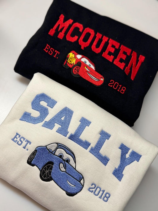Cars Sally McQueen EST 2018 Bestickter Pullover