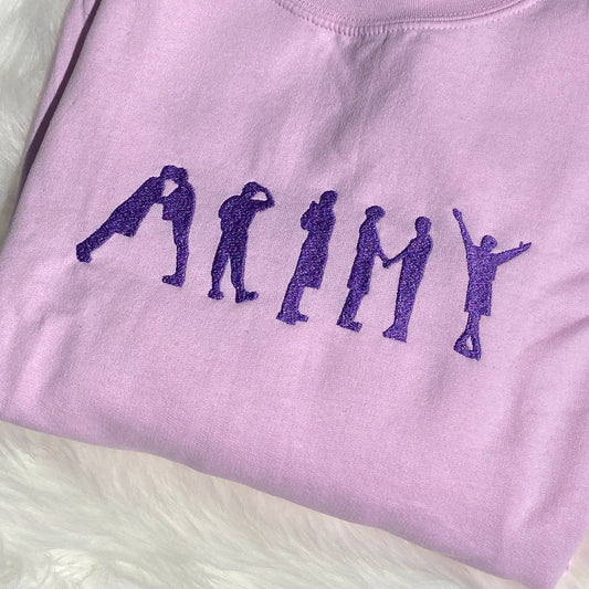 BTS Bestickter Pullover Bangtan Arirang 7 Members Fanartikel