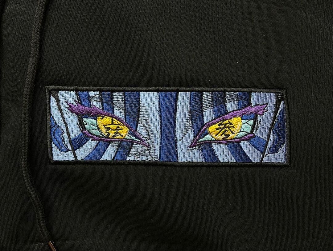 Anime Demon Slayer Eyes Bestickter Pullover