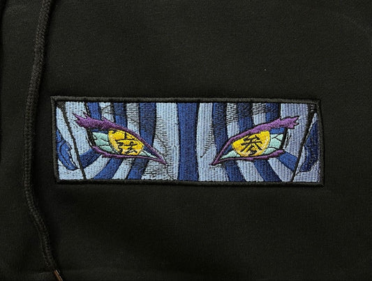 Anime Demon Slayer Eyes Bestickter Pullover