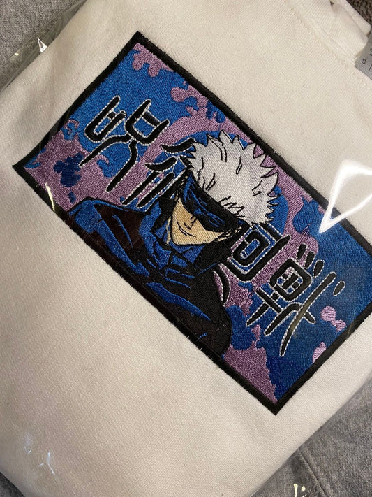 Anime Bestickter Pullover