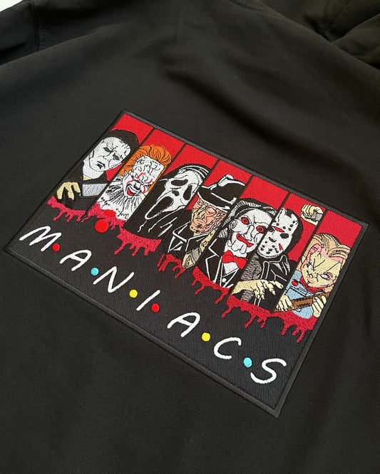 Halloween Horror Michael Myers Saw Bestickter Pullover