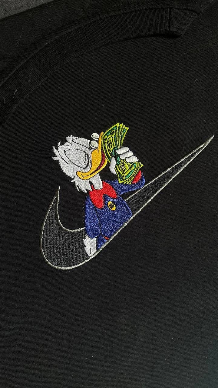 Donald Duck Money Bestickter Hoodie Embroidery