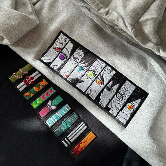 Anime Hashira Hoodie Design Embroidery