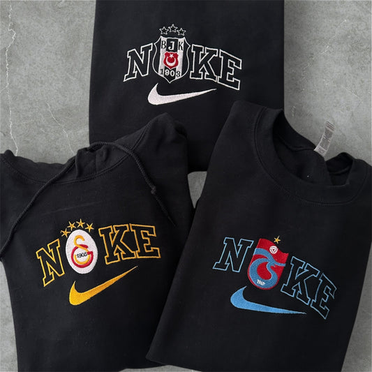 Galatasaray Trabzonspor Besiktas Fenerbahce Pullover Bestickt Swoosh